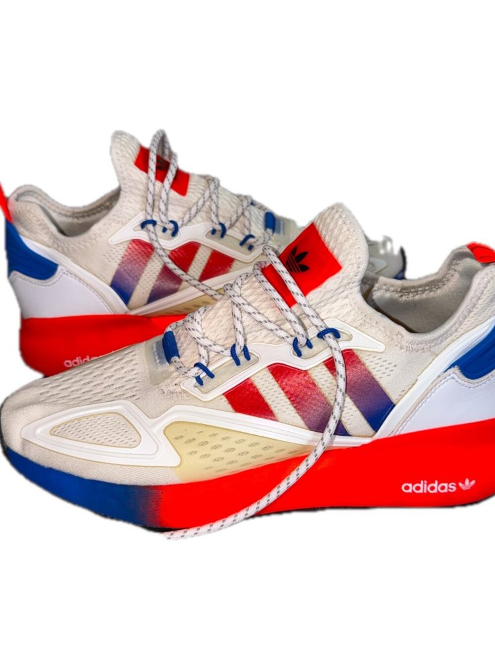 Adidas ZX 2K Boost 2.0 Sneakers Men's Size 7.5 Red/Blue